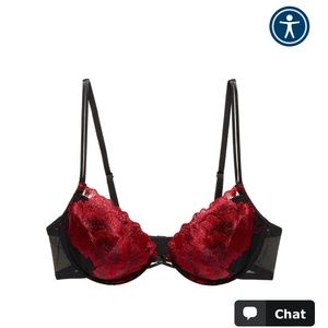 Natori Natorious Embroidered Demi Cup Bra 34B